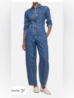 DL1961 Dark Indigo Denim Boilersuit Jumpsuit